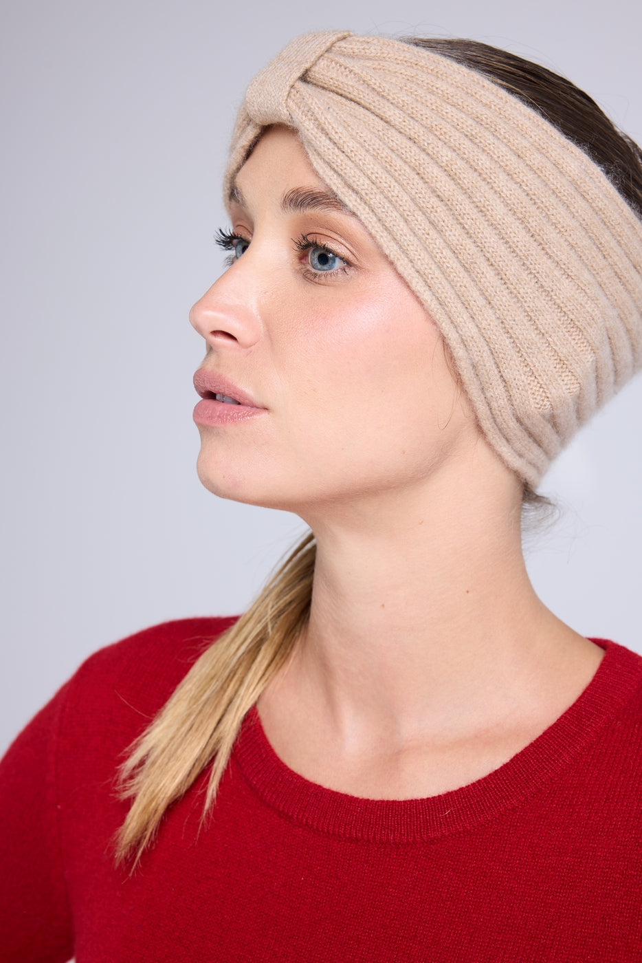 Fascia per capelli Agata - Beige crema - Donna