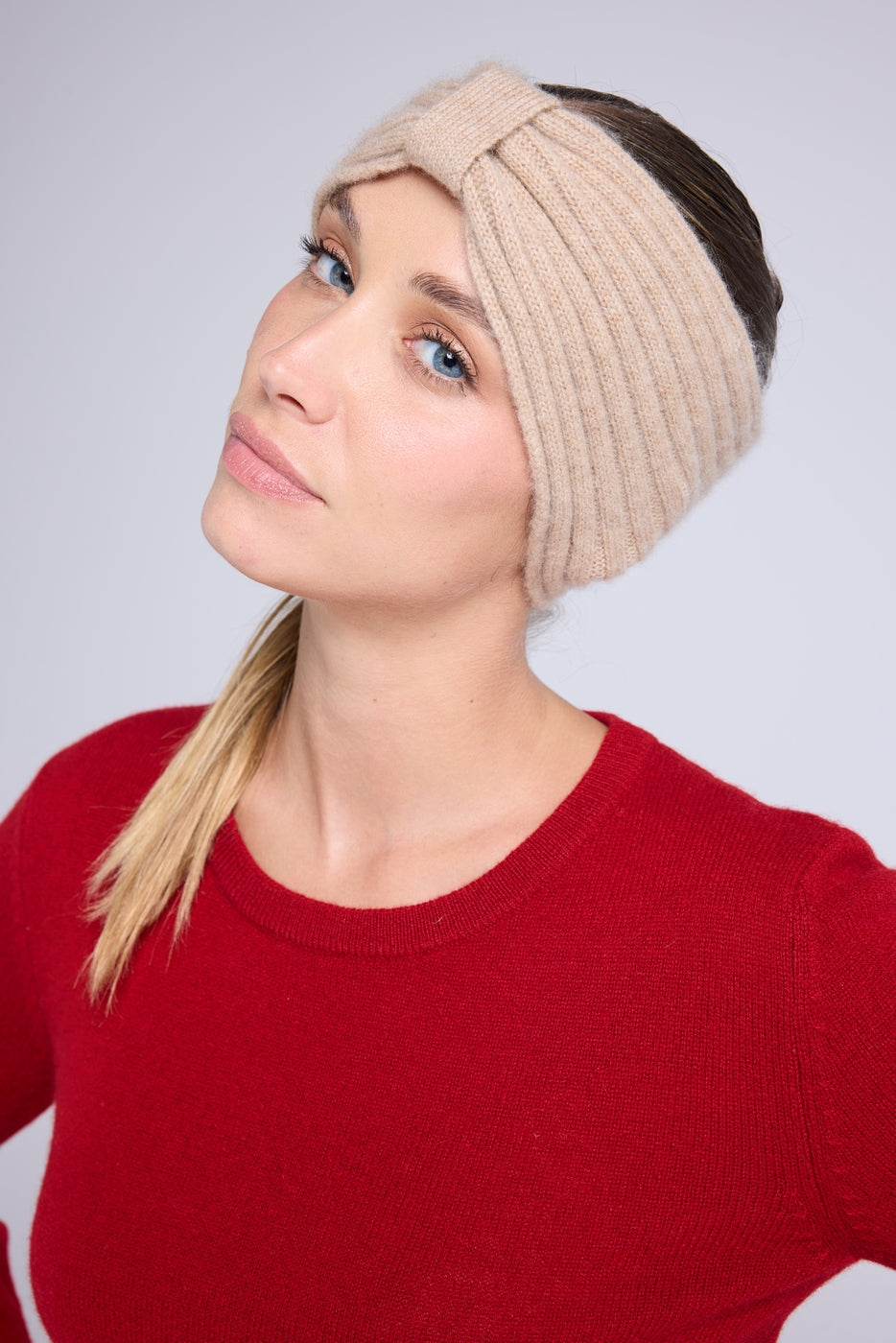 Fascia per capelli Agata - Beige crema - Donna