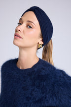 Fascia per capelli Agata - Blu navy - Donna