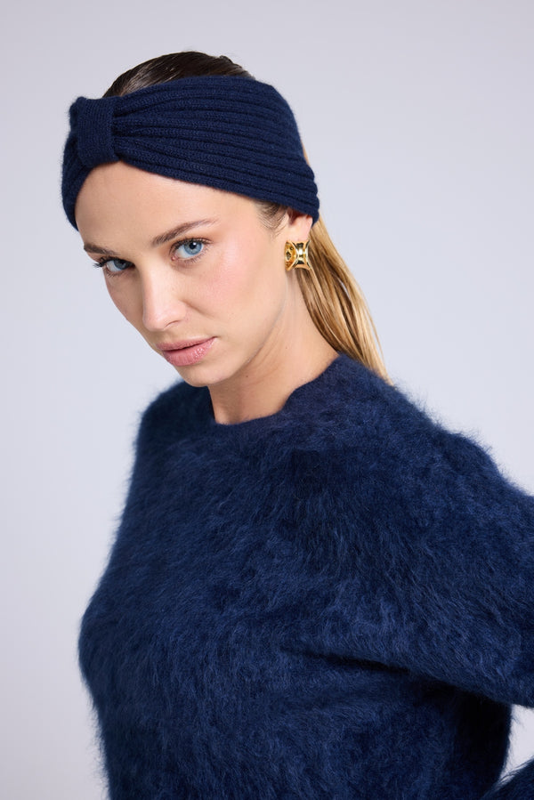 Stirnband Agata – Marineblau – Damen