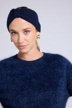 Fascia per capelli Agata - Blu navy - Donna