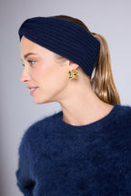 Fascia per capelli Agata - Blu navy - Donna