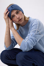 Agata pandebånd - Jeansblå - Kvinder