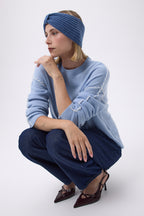 Agata pandebånd - Jeansblå - Kvinder