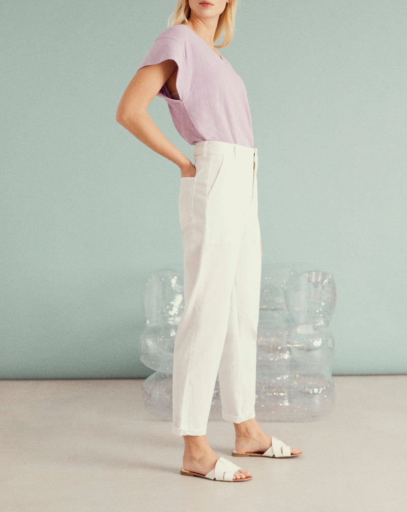 Pantalon Cargo Aimy - White - Femme