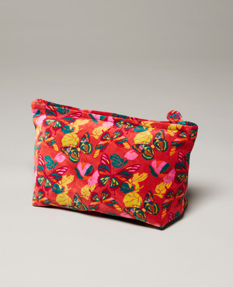 Velvet Wash Bag - Holy red clay
