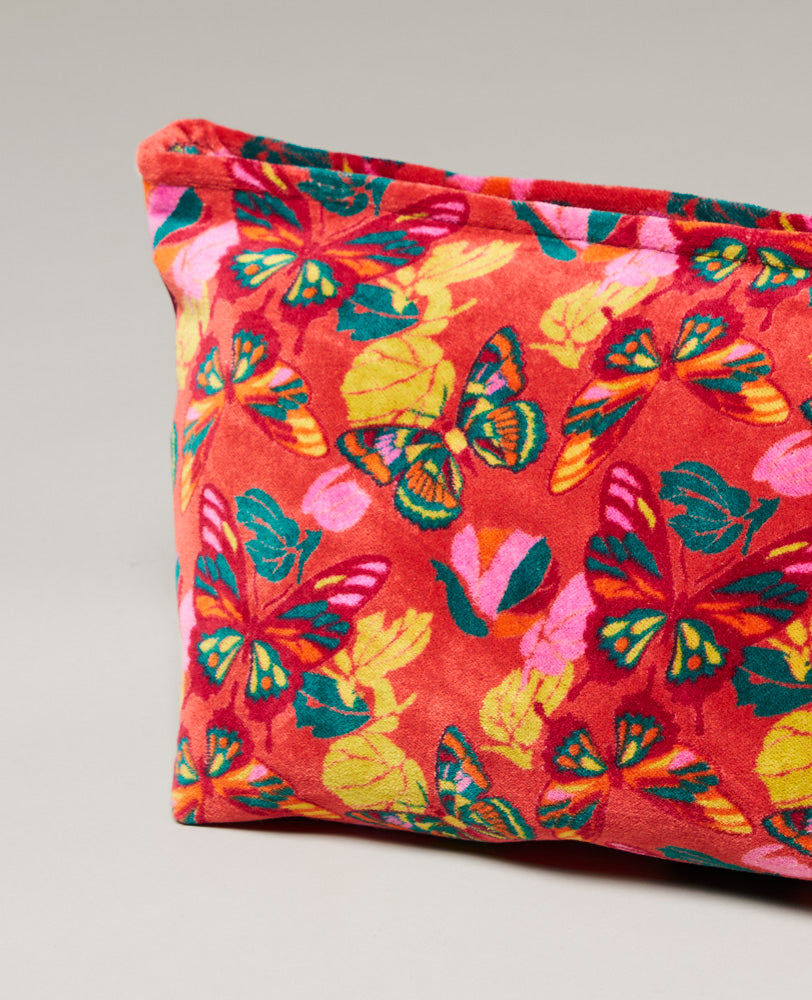 Velvet Wash Bag - Holy red clay