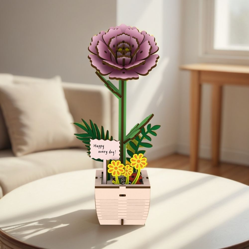 Puzzle 3D - Pivoine
