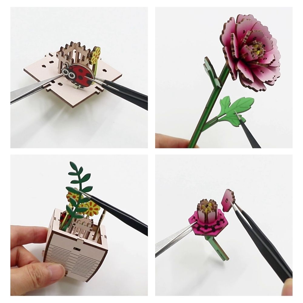 Puzzle 3D - Pivoine
