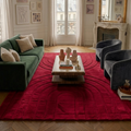Alaska - Tapis D'Intérieur - Polyester - Rouge