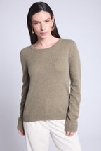 Jersey Cuello Redondo Alba - Verde Caqui - Mujer
