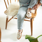 Huaraches Alegria - Champagne Blanc