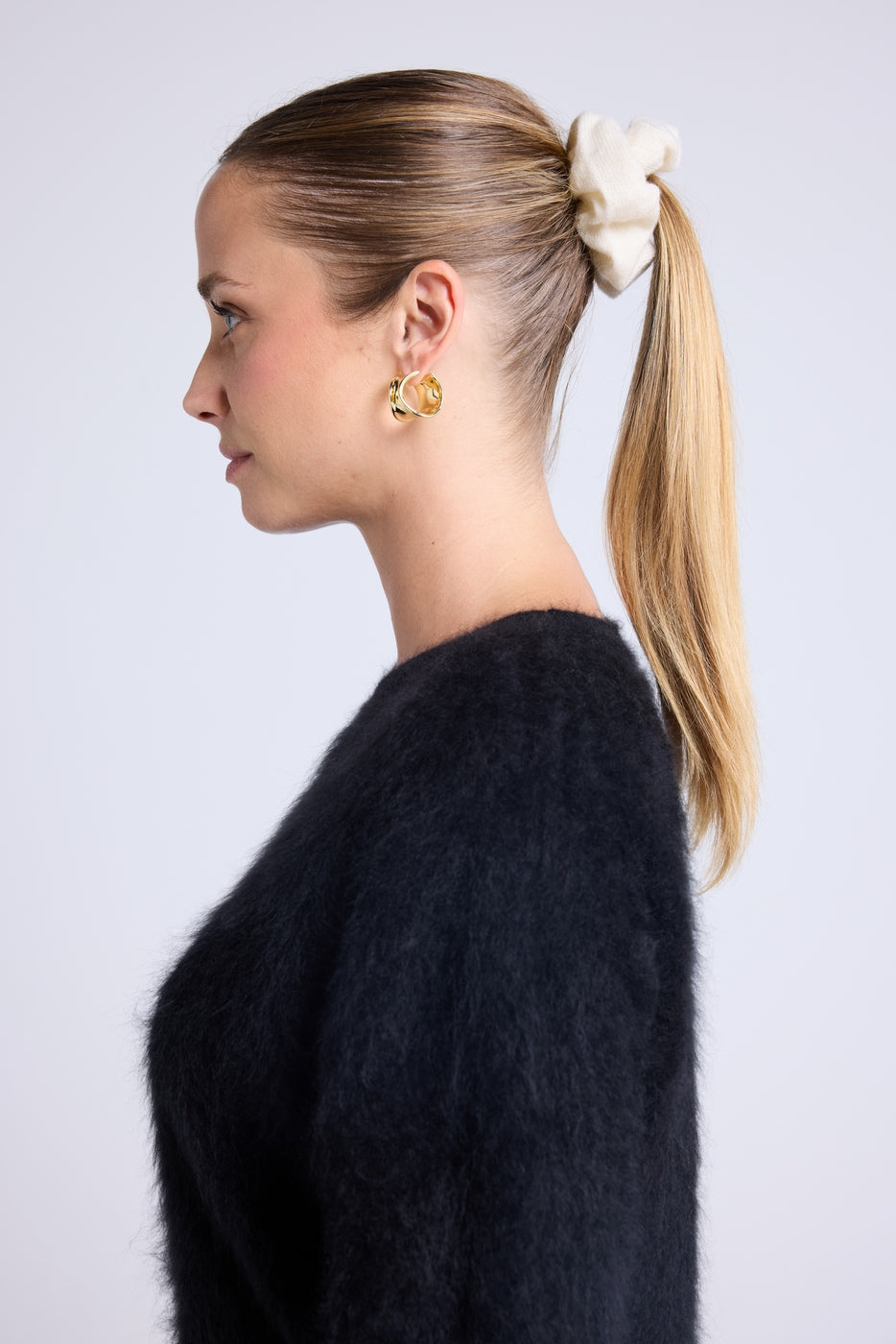 Alexia Hair Scrunchie - White - Women