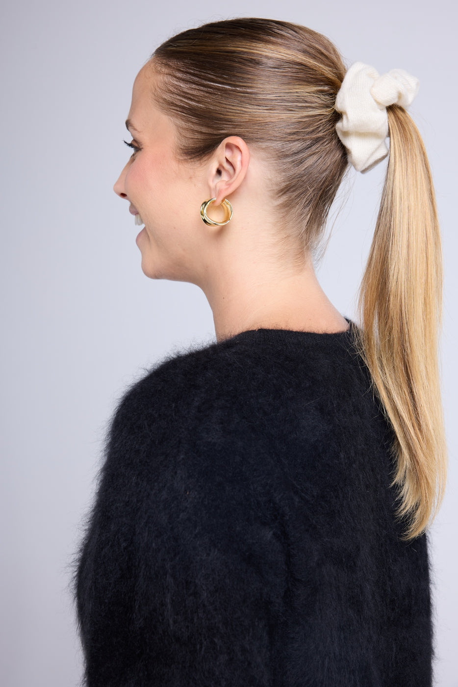 Alexia Hair Scrunchie - White - Women