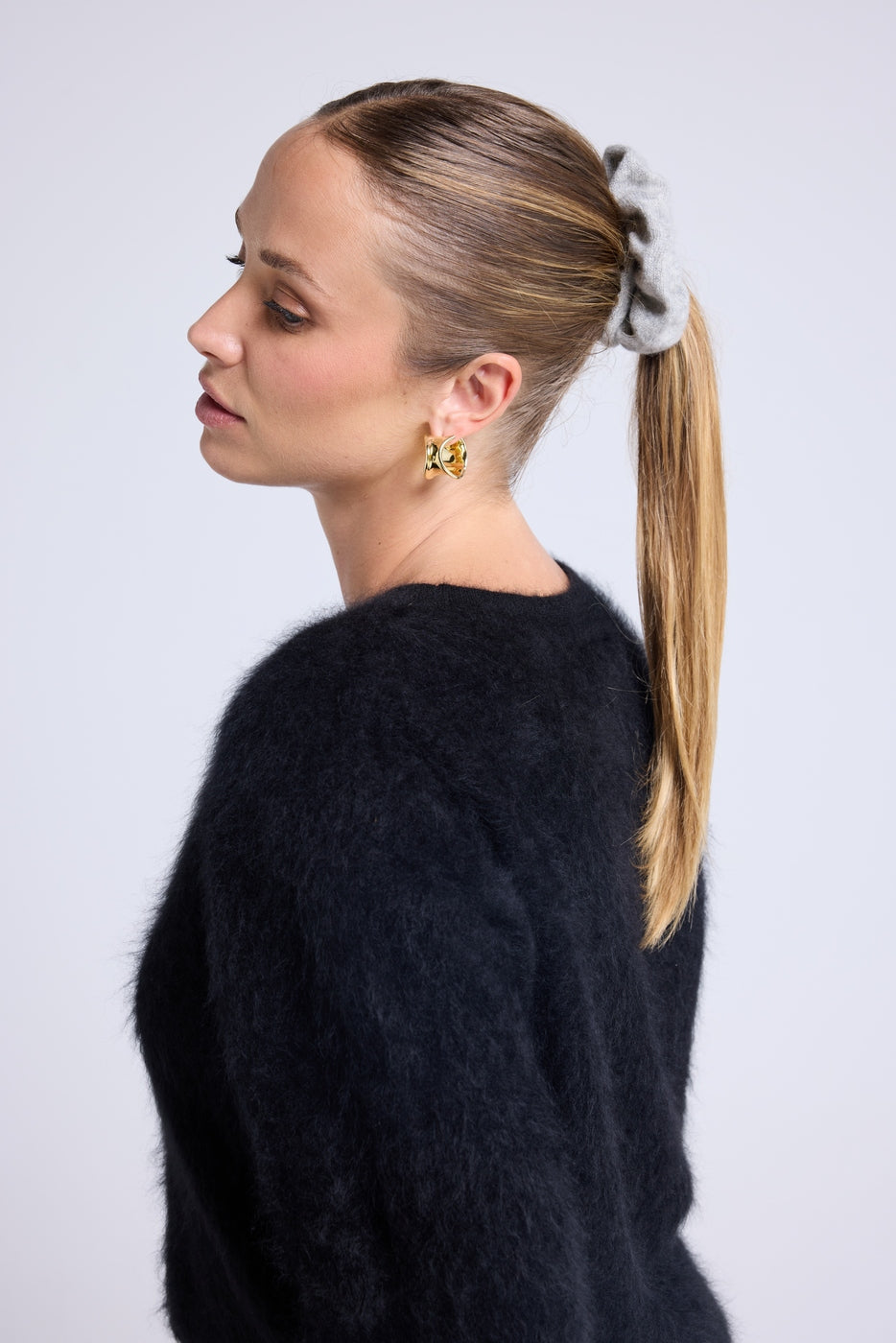 Alexia Hair Scrunchie - Light Grey - Women