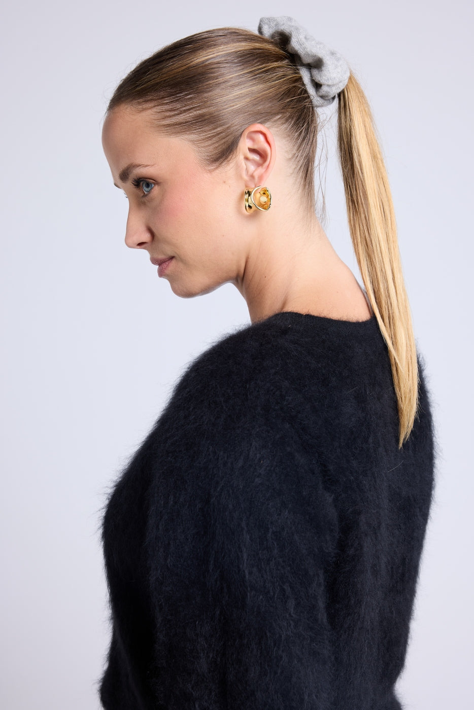 Alexia Hair Scrunchie - Light Grey - Women