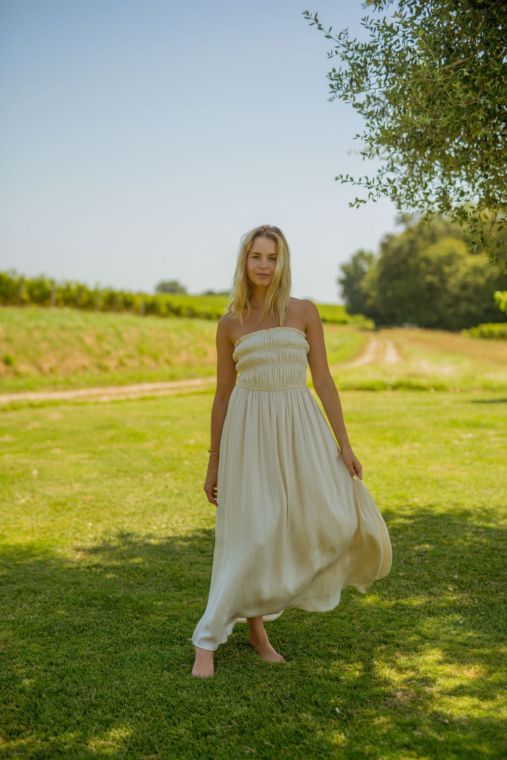 Isabella Dress Beige