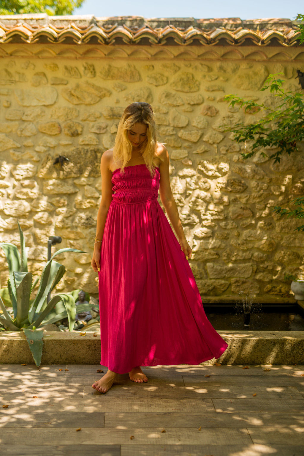 Vestido Isabella Fucsia