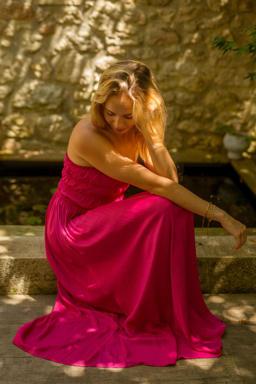 Vestido Isabella Fucsia