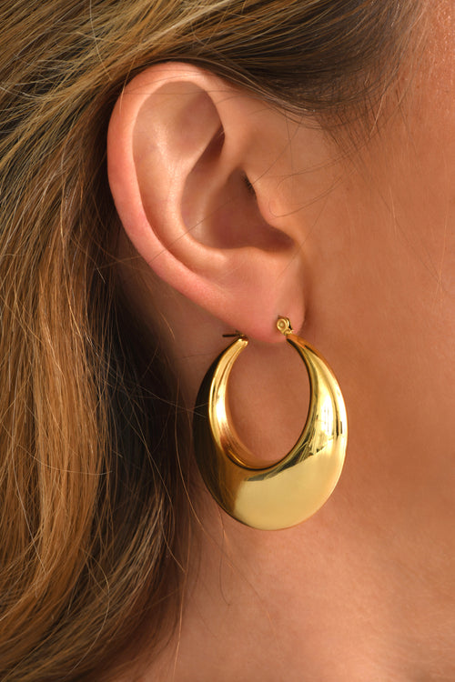 Alia Gold Hoop Earrings