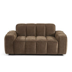 Alistair - Canapé 2 Places - Tissu Chenille - Marron