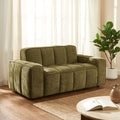 Alistair - Canapé 2 Places - Tissu Chenille - Vert