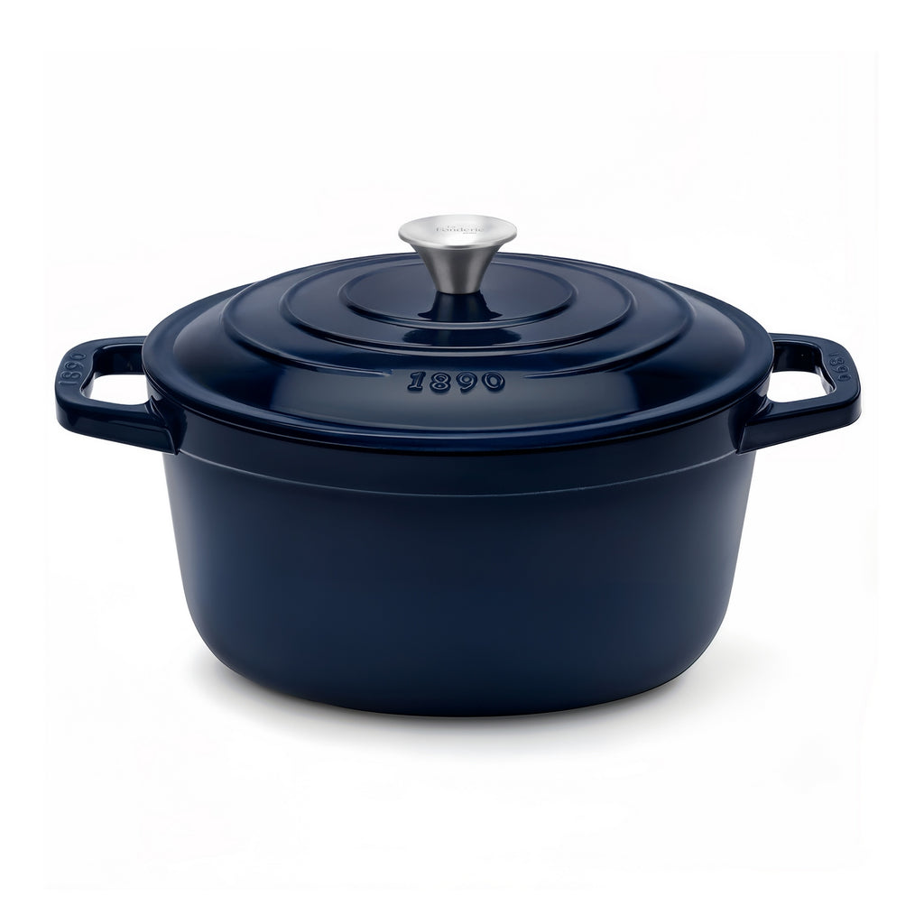 Round Casserole Dish - Blue