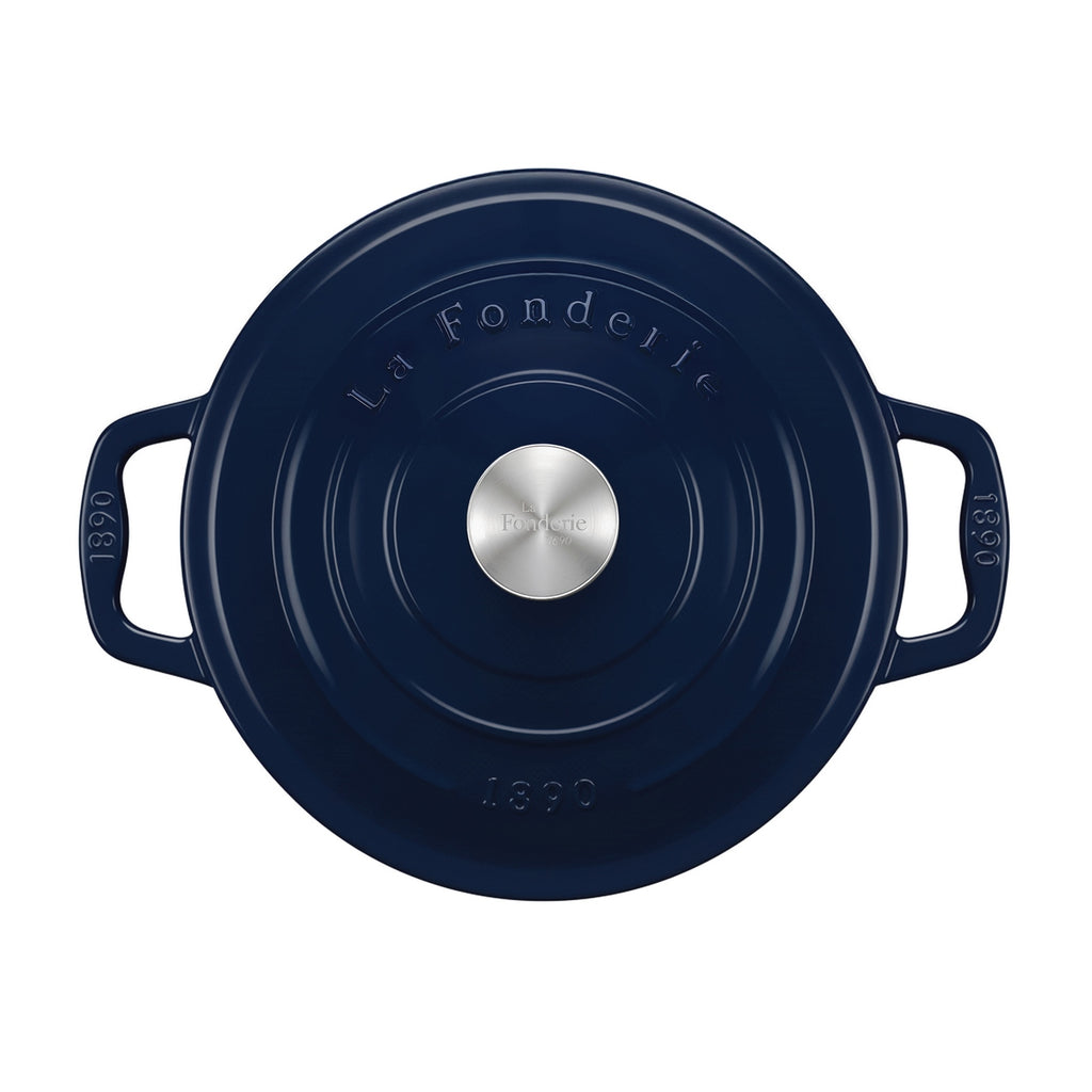 Round Casserole Dish - Blue