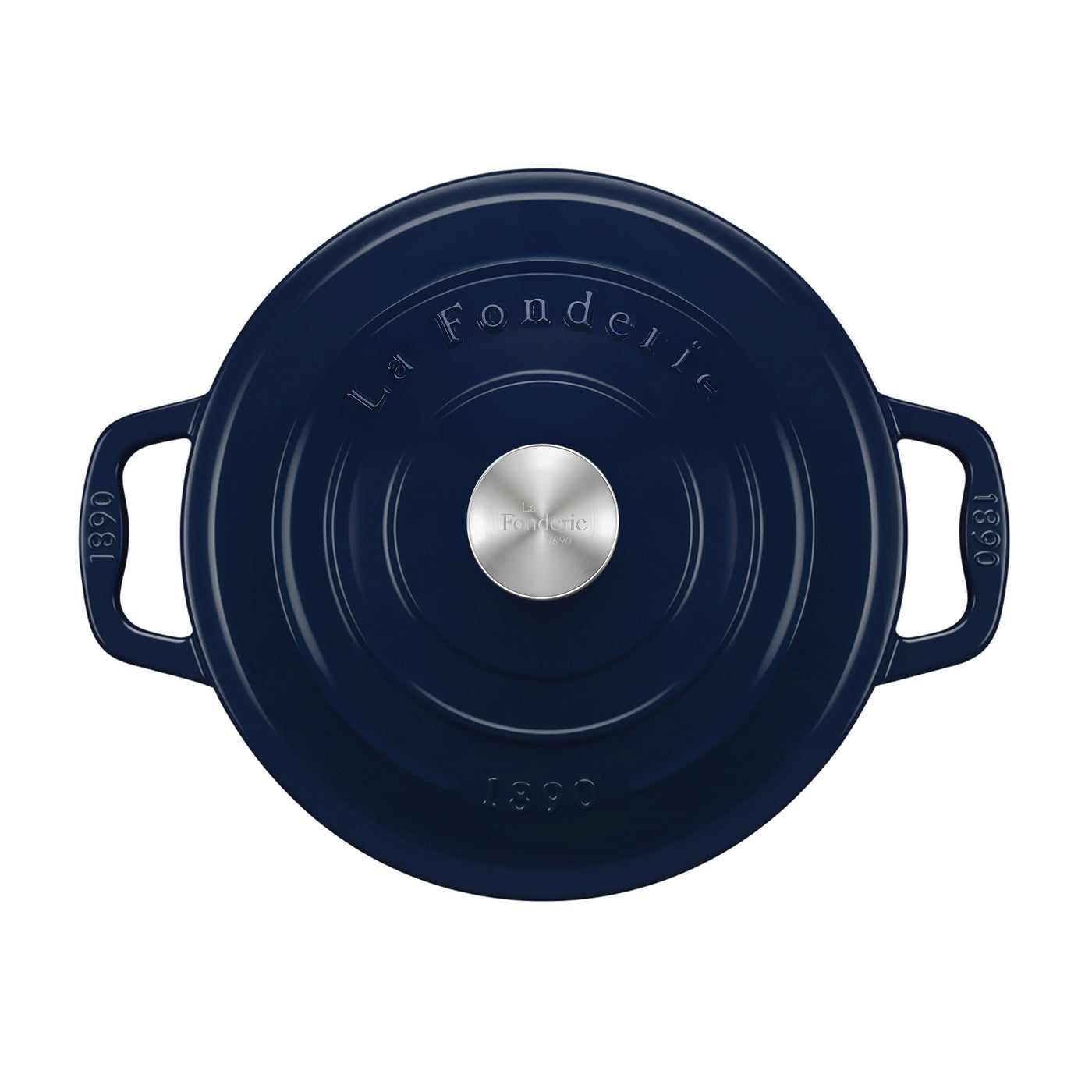 Round Casserole Dish - Blue