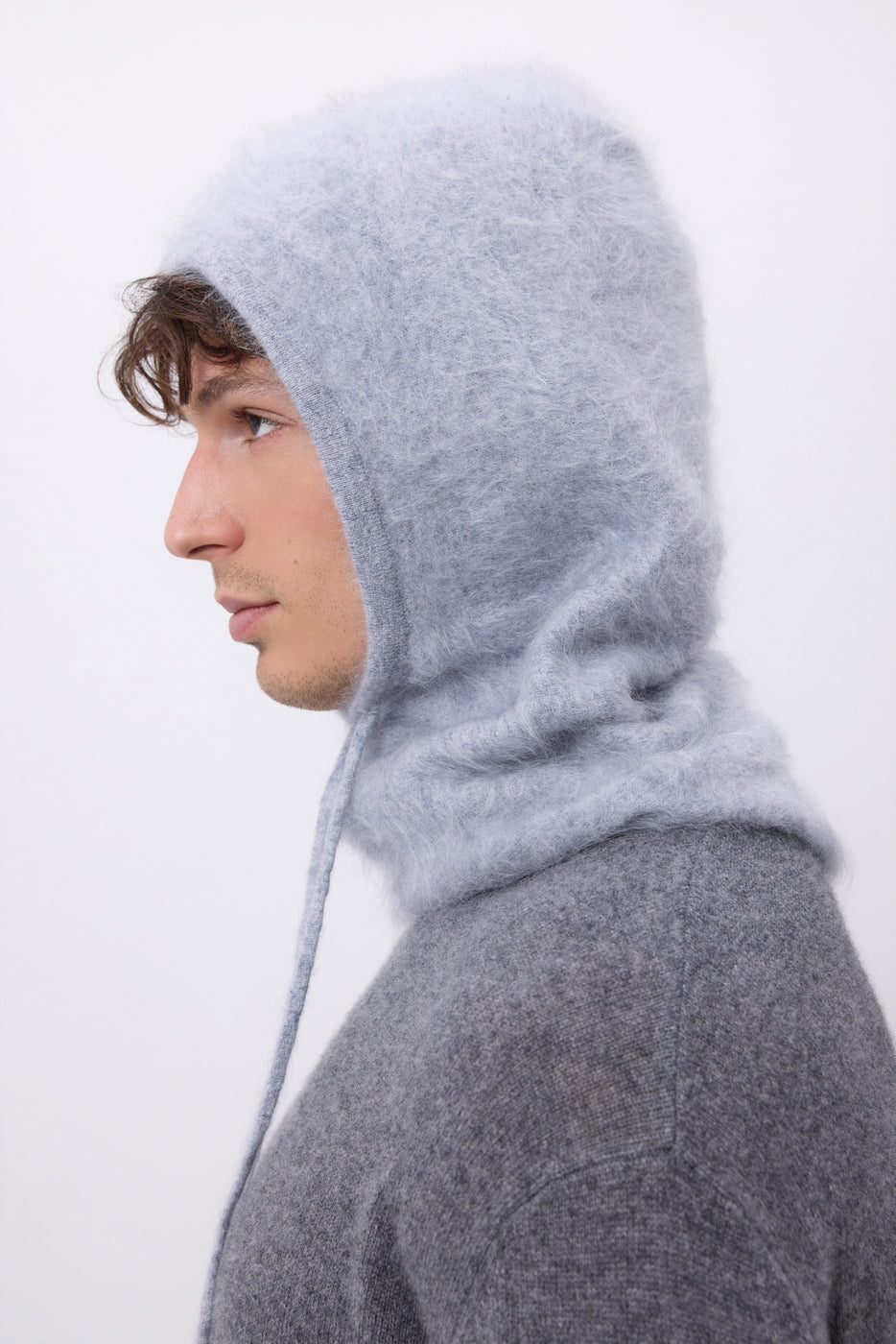 Kominiarka – czesany kaszmir Alta - Jasnoszary - Unisex - 100% Czesany kaszmir