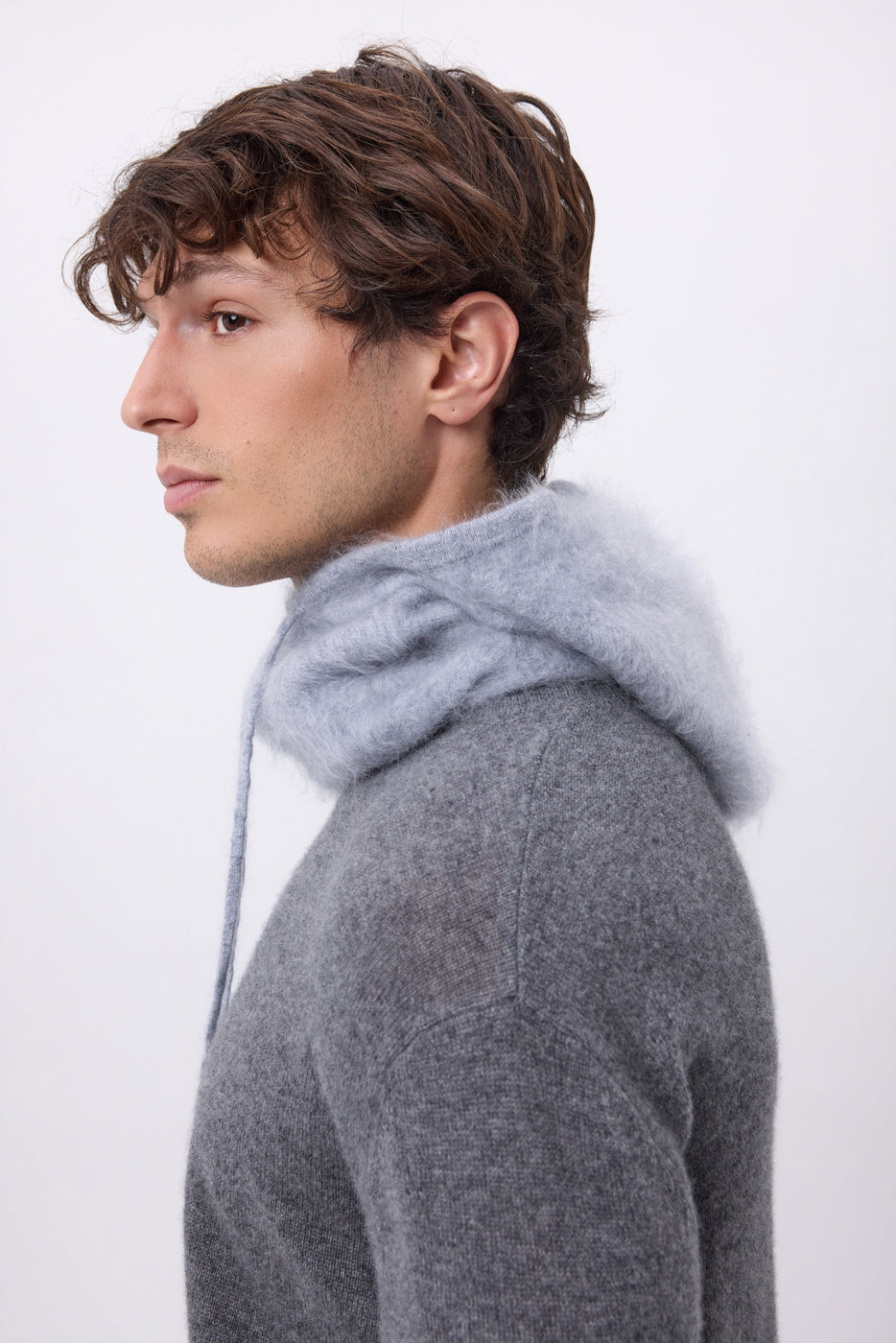 Kominiarka – czesany kaszmir Alta - Jasnoszary - Unisex - 100% Czesany kaszmir