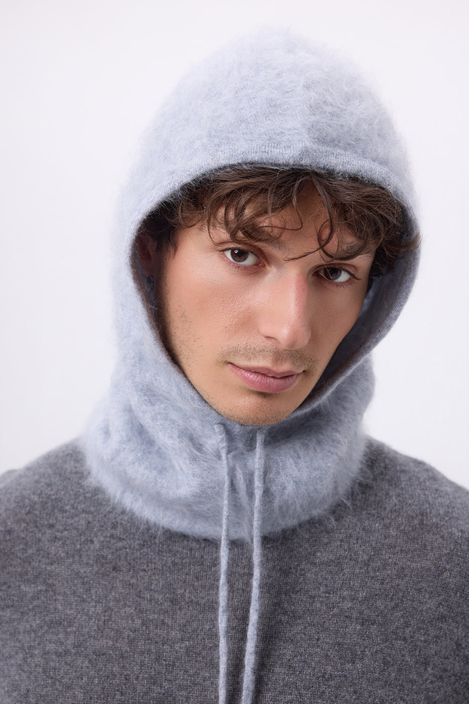 Kominiarka – czesany kaszmir Alta - Jasnoszary - Unisex - 100% Czesany kaszmir
