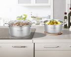 Set 2 Marmites 24/28cm - Acier Inoxydable - Inox
