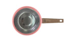 28cm Sauté Pan With Lid + Basket - Forged Aluminum - Ceramic Coating - Pink
