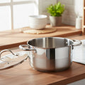 Olla 24cm - Tapa CRISTAL - Acero inoxidable - Acero inoxidable