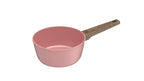 Set 3 Casseroles 16/18/20cm - Aluminium Forgé - Revêtement Céramique - Rose