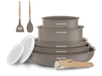 Battery 10 Pieces - Aluminum - Ceramic Coating - Taupe