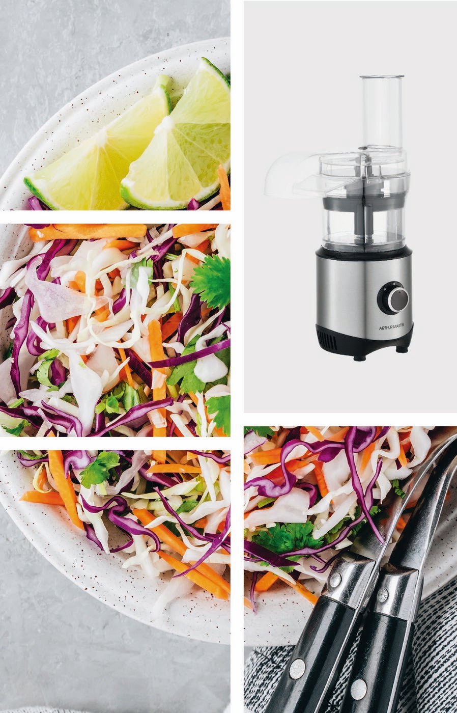 Food Processor 300W - 2 Vitesses + Pulse - Inox