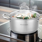 Olla 28cm - Tapa de Vidrio - Acero Inoxidable - Inox