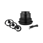 Battery 10 Pieces - Aluminum - Non-Stick - Black