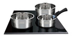 Set 3 Cacerolas 16-18-20 Cm Y 1 Asa - Acero Inoxidable