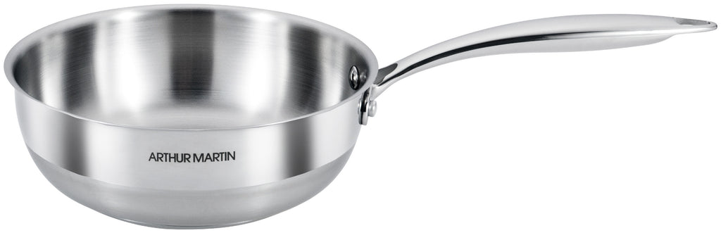Sauteuse Conique 20cm - Acier Inoxydable - Fond Capsulé - Inox