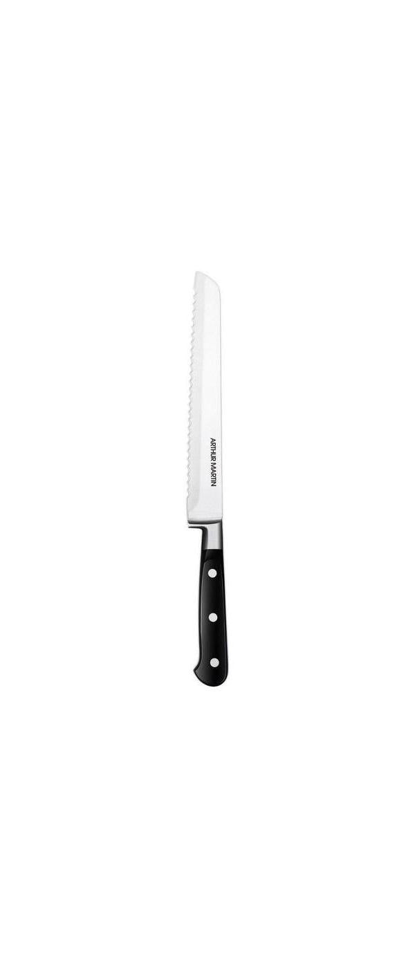 Couteau À Pain Lame 20 Cm - Manche Noir