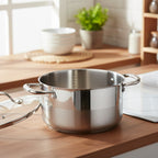 Marmite 28cm - Couvercle En Verre - Acier Inoxydable - Inox