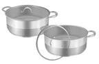 Cazuela 28cm Con Tapa - Acero Inoxidable - Inox