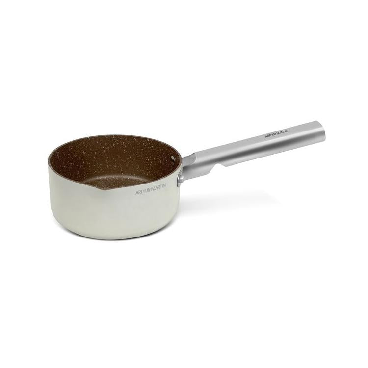 Cacerola 16cm - Acero inoxidable - Crema