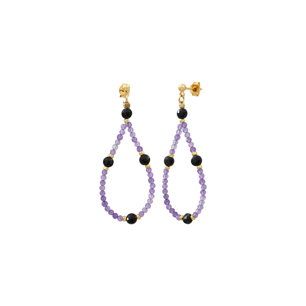 Pendientes Amante Amatista/Ónix