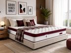 Castelnaud - Mattress - White/Bordeaux