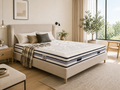 Chambourcy - Mattress + Box Spring Set - White/Black