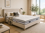 Chambourcy - Mattress + Box Spring Set - White/Black